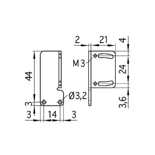 Açılı braket microsonic MW-ZWS 2 - Image 2