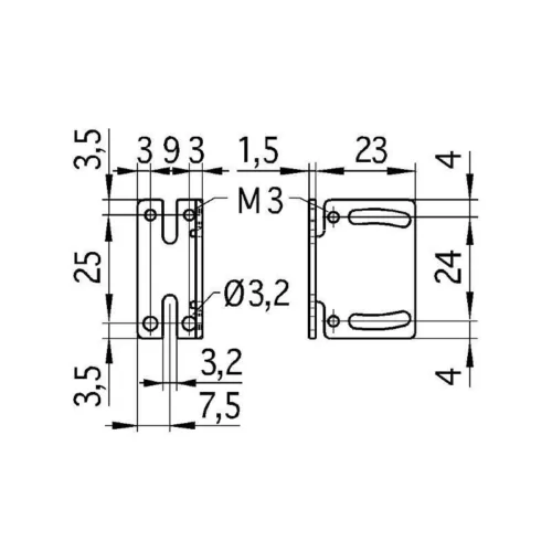 Açılı braket microsonic MW-ZWS 3 - Image 2