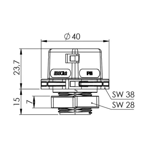 Kablo rakoru CONTA-CLIP KDS-KV M20 BK - 28610.4 - Image 3