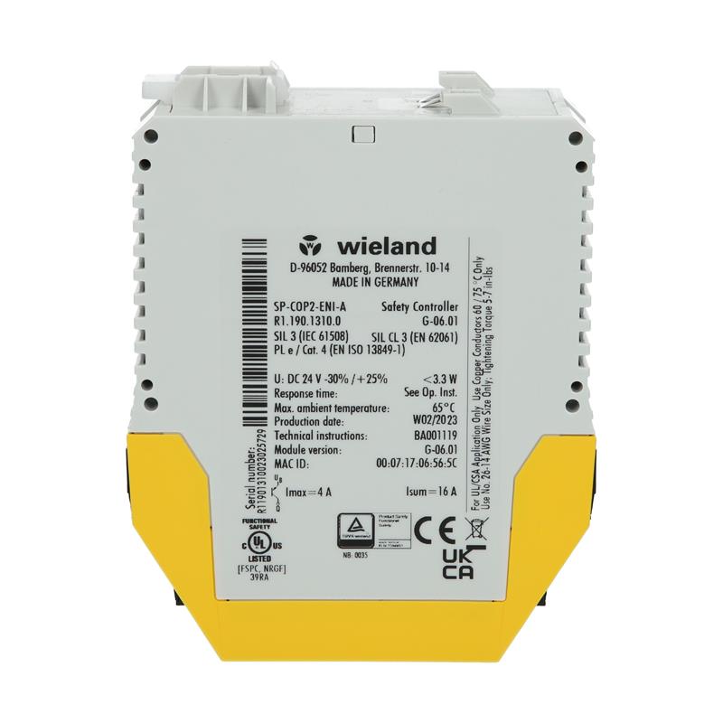 samos® PRO COMPACT Temel Modül Wieland R1.190.1310.0 - SP-COP2-ENI-A DC 24V - Görsel 3