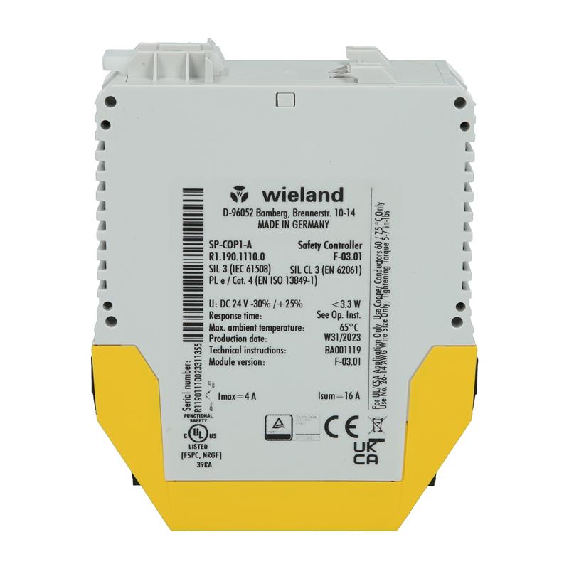 samos® PRO COMPACT Temel Modül Wieland R1.190.1110.0 - SP-COP1-A DC 24V - Görsel 3