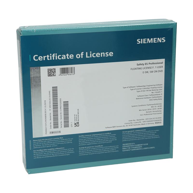 Siemens SIRIUS Safety ES V17 Professional - 3ZS1326-2CC10-0YA5