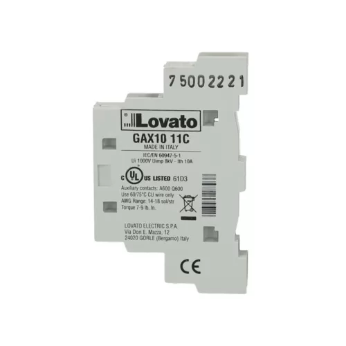 Yardımcı kontak Lovato Electric GAX1011C - Görsel 2