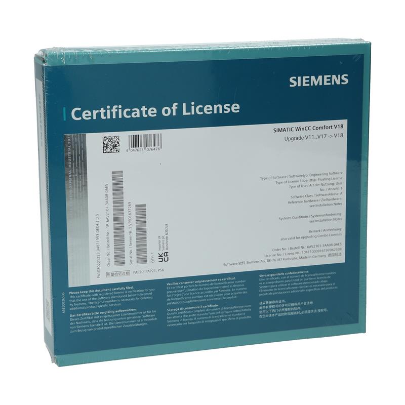 Siemens SIMATIC WinCC Comfort V18