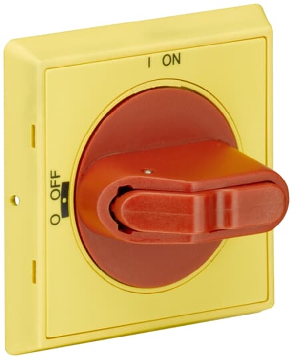 MSHD-LY Handle, IP64, red/yellow, ( döner kurma kolu )