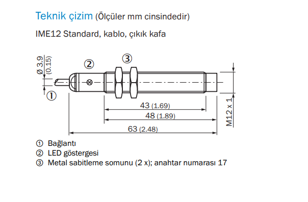 IME12-08NPSZW2S teknik çizimi